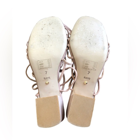 Raye Women’s Straps Pink Sandal Heels Size 7 - Picture 5 of 5